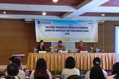 Pelatihan Pengelola Imunisasi Puskesmas Sitaro Difokuskan pada Peningkatan Kualitas Layanan