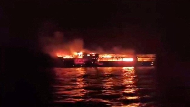 Kapal Feri MV June Aster Terbakar di Filipina, 5 Tewas