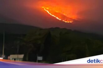 Kebakaran di Gunung Rinjani Meluas Hingga 1.098 Hektare