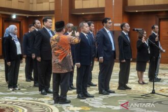 Kemenkeu Lantik 14 Pejabat Baru di Jakarta