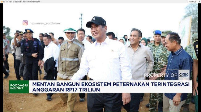 Menteri Pertanian Bangun Ekosistem Peternakan Terintegrasi
