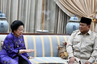 Prabowo Mengucapkan Belasungkawa di Rumah Megawati