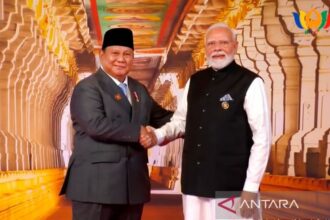 Prabowo Subianto Disambut Hangat oleh PM Modi di KTT BRICS