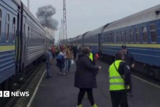 Serangan Drone Rusia Mengenai Kereta Ukraina Dekat Perbatasan Polandia