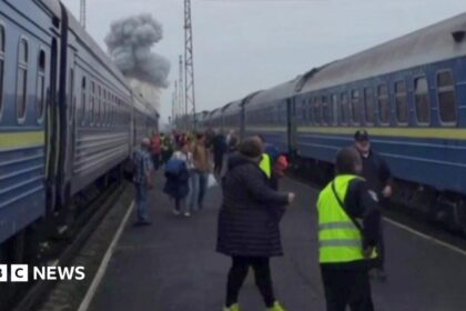 Serangan Drone Rusia Mengenai Kereta Ukraina Dekat Perbatasan Polandia