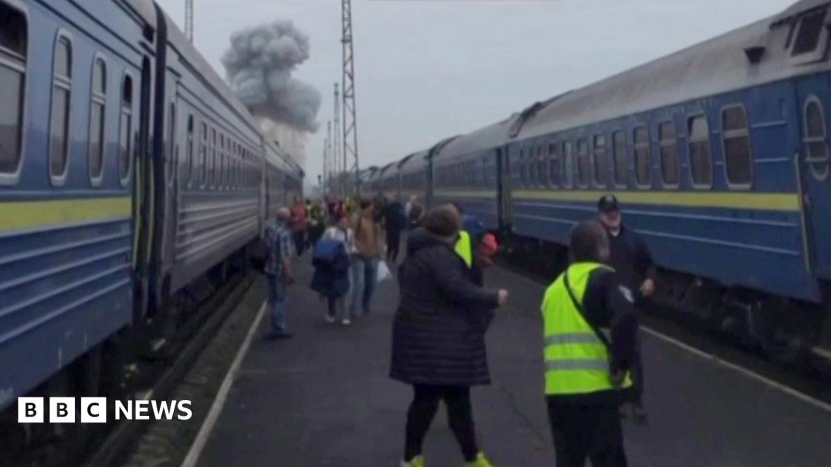 Serangan Drone Rusia Mengenai Kereta Ukraina Dekat Perbatasan Polandia