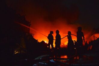 TPS Liar di Dekat Tol Jakarta-Merak Alami Kebakaran