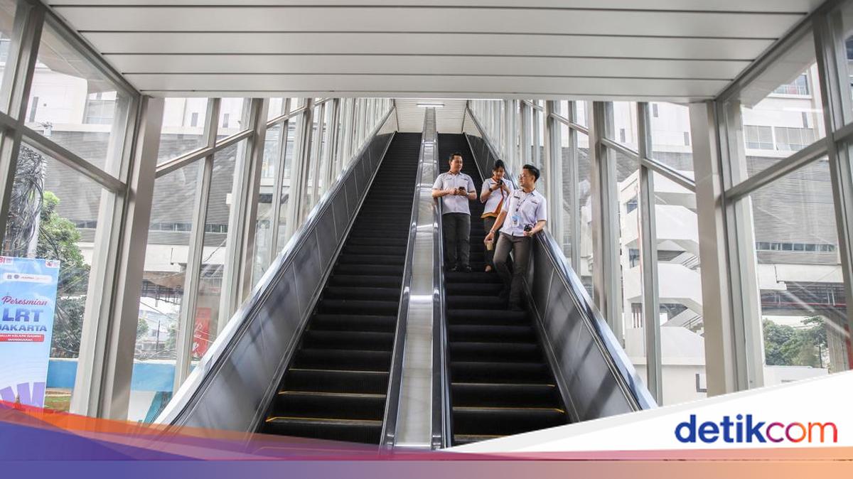 Waktu Tempuh ke Peron Stasiun LRT Manggarai dengan Eskalator