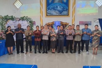 Kapolres Sitaro Hadiri Rapat Kerja Pelka Bapak GMIST, Ajak Jemaat Jaga Kamtibmas