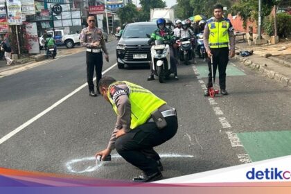 Penumpang Tewas dalam Kecelakaan Motor dan Truk di Depok