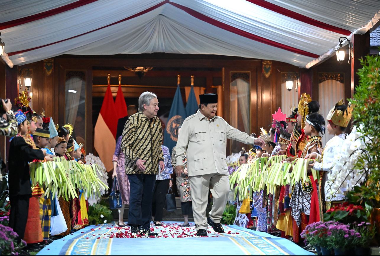 FOTO: Presiden Prabowo sambut kunjungan Sekjen PBB António Guterres di Hambalang
